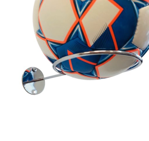 2 st Fotbollshållare Organizer i Stål Chrome