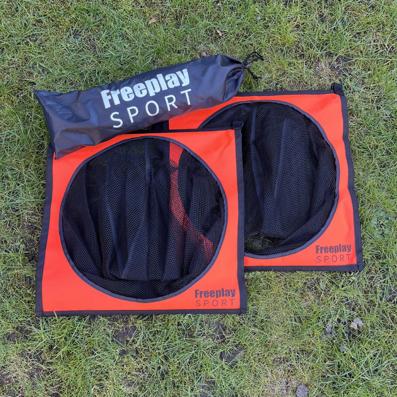 2 st Freeplay CHALLENGE skjutnät för fotbollsmål