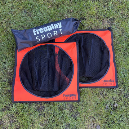 2 st Freeplay CHALLENGE skjutnät för fotbollsmål