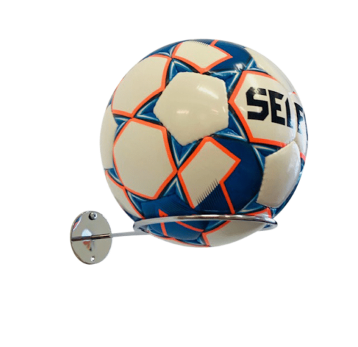 2 st Fotbollshållare Organizer i Stål Chrome