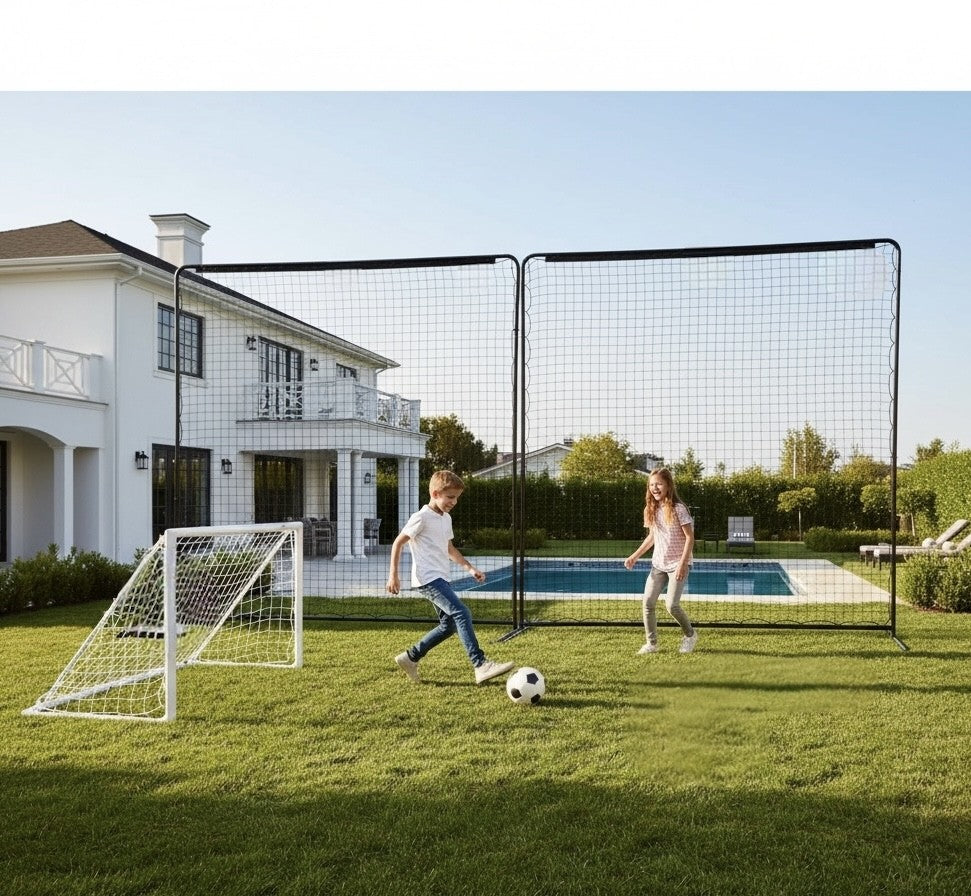 Freeplay bollstoppsnät – L6 x H3 meter i stål