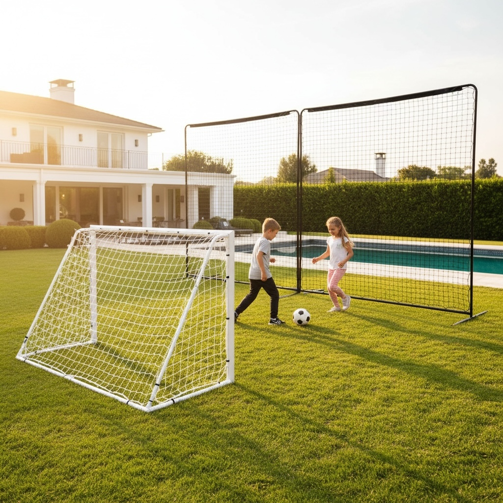 Freeplay bollstoppsnät – L6 x H3 meter i stål
