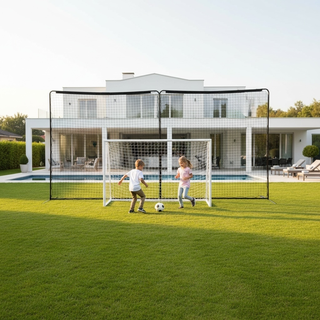 Freeplay bollstoppsnät – L6 x H3 meter i stål