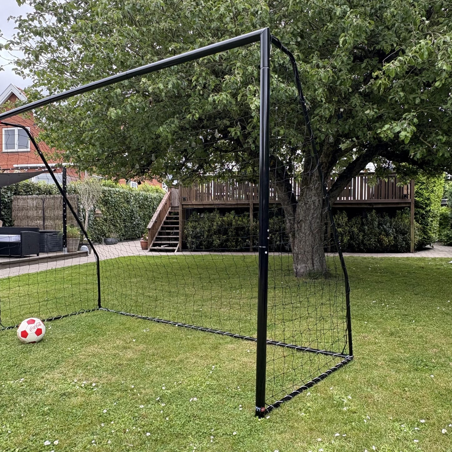 Fotbollsmål Talento 300 x 200 cm - Galvaniserat Svart Stål