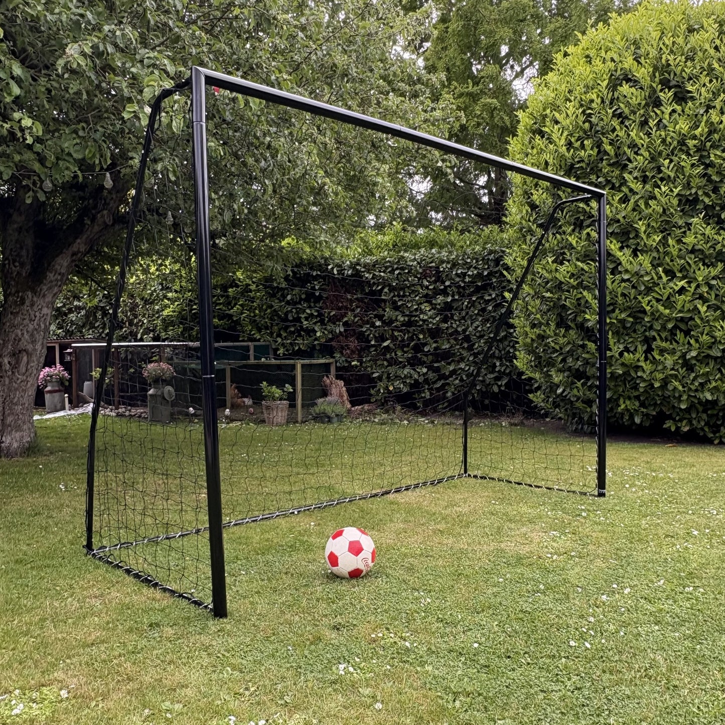 Fotbollsmål Talento 300 x 200 cm - Galvaniserat Svart Stål