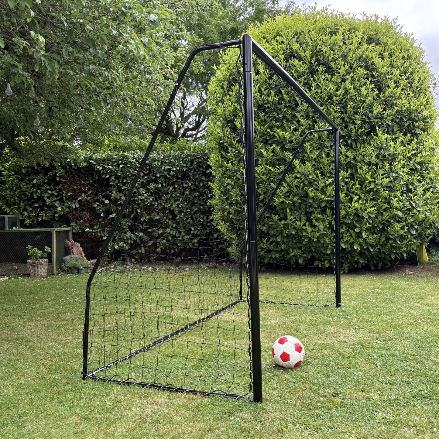 Fotbollsmål Talento 300 x 200 cm - Galvaniserat Svart Stål