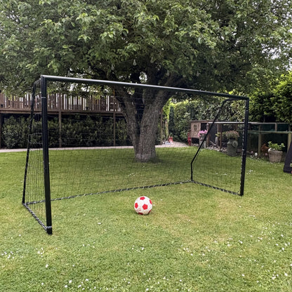 Fotbollsmål Talento 300 x 150 cm - Galvaniserat Svart Stål