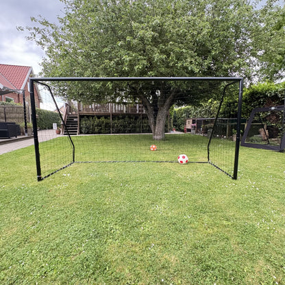 Fotbollsmål Talento 300 x 150 cm - Galvaniserat Svart Stål
