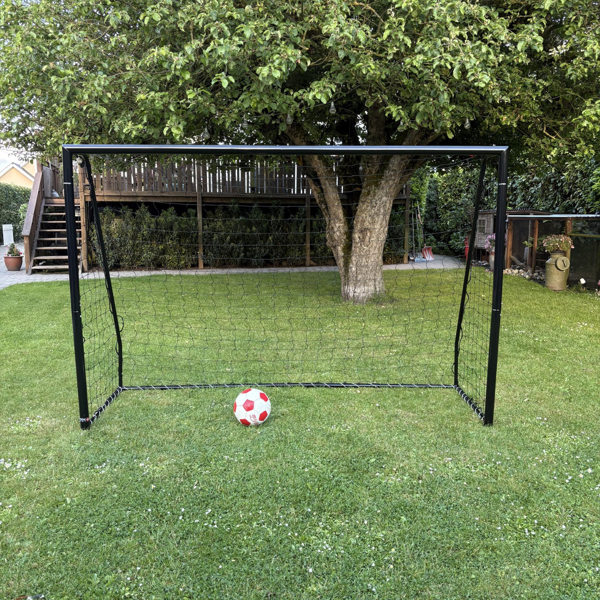 Fotbollsmål Talento 240 x 160 cm - Galvaniserat Svart Stål