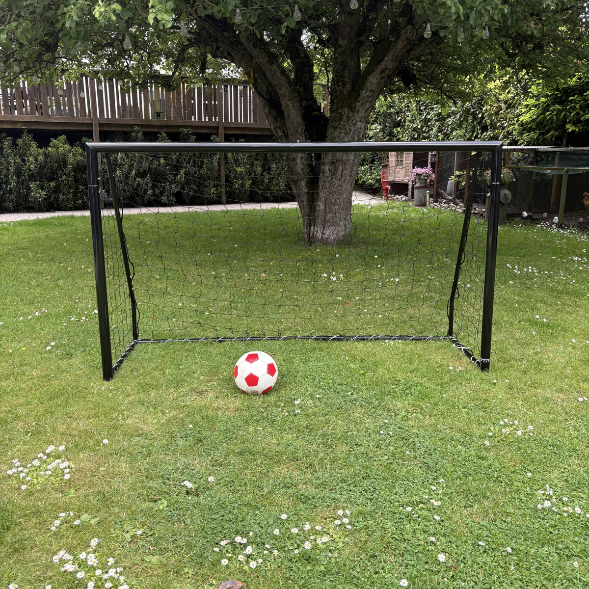 Fotbollsmål Talento 200 x 120 cm - Galvaniserat Svart Stål