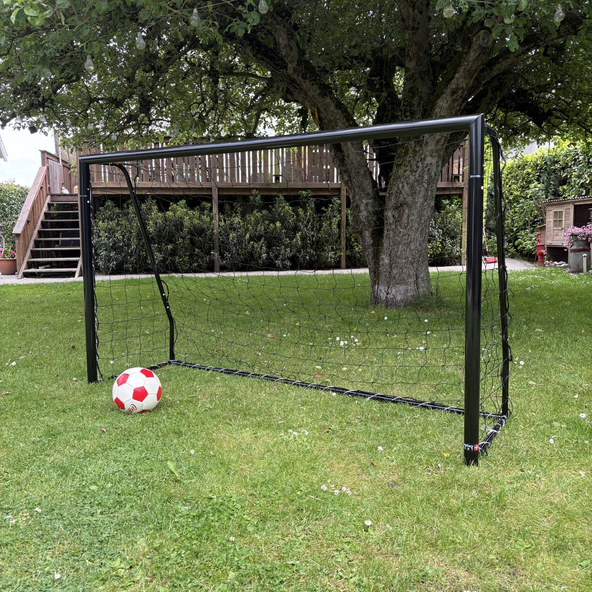 Fotbollsmål Talento 200 x 120 cm - Galvaniserat Svart Stål